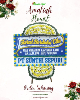 Papan Bunga Duka di Kalibanteng Kidul