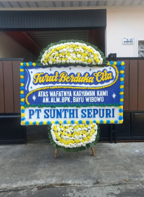 Papan Bunga Duka di Kalibanteng Kidul